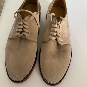 polo by ralph lauren beautiful tan suede shoes. colorful lining super comfy